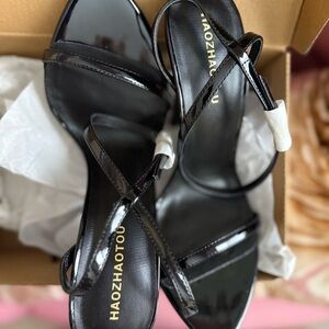 Black Patent Leather Heels